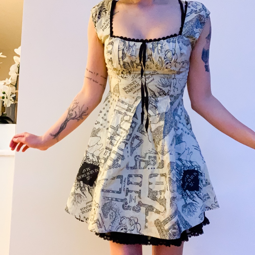 Harry Potter Marauder’s Map Babydoll dress